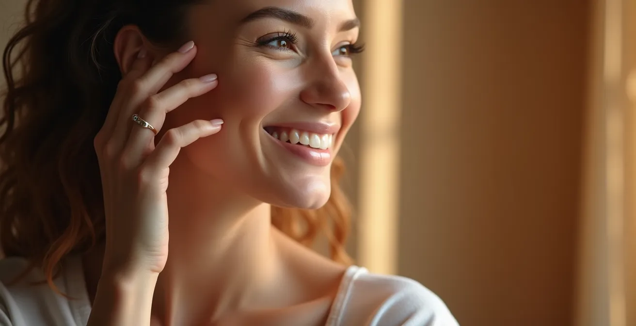 Femme reflétant la confiance et le bien-être suite à une récupération rapide de chirurgie esthétique